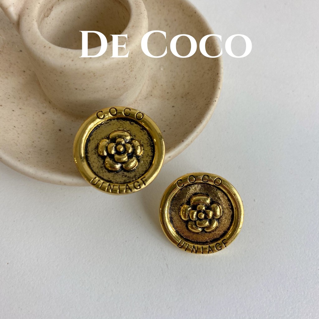 Bông tai nữ vintage Coco Flower decoco.accessories