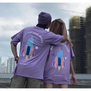 Áo phông rộng tay lỡ màu tím hot trend (gạt xem ảnh thật)