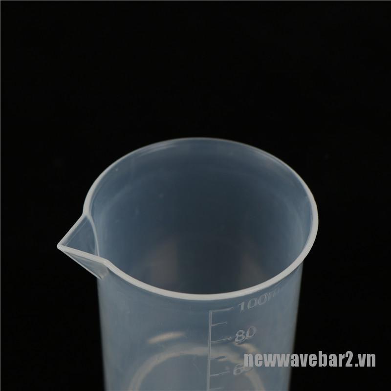 (Hàng Mới Về) Bộ 2 Cốc Đo Lường Bằng Nhựa Trong Suốt Dung Tích 100ml
