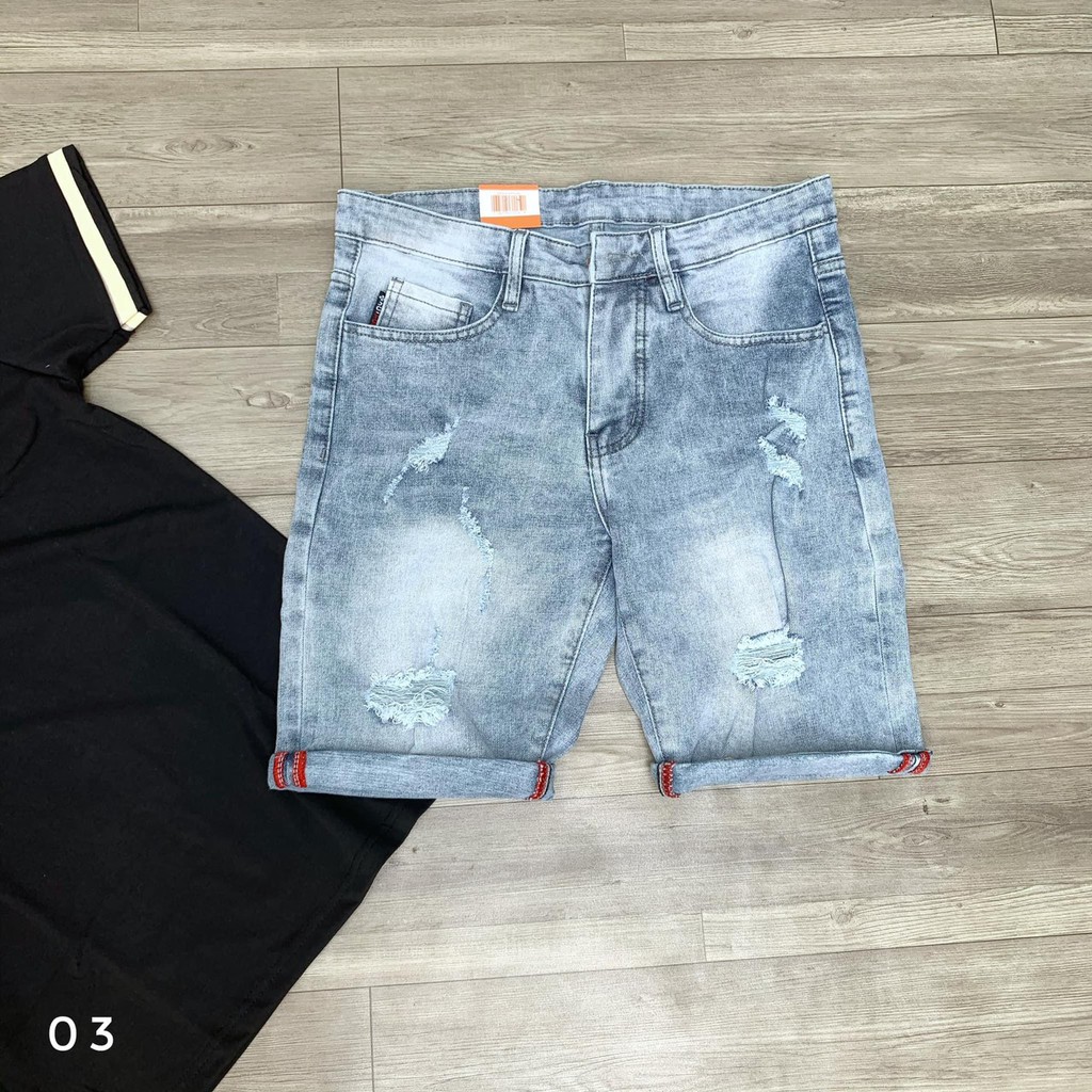 Quần Short Nam Chất Jean Co Giãn, Quần Đùi Nam thời trang cao cấp MuradFashion NT162 | BigBuy360 - bigbuy360.vn