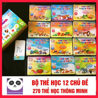 Bộ thẻ học thông minh nhiều chủ đề cho bé loại to