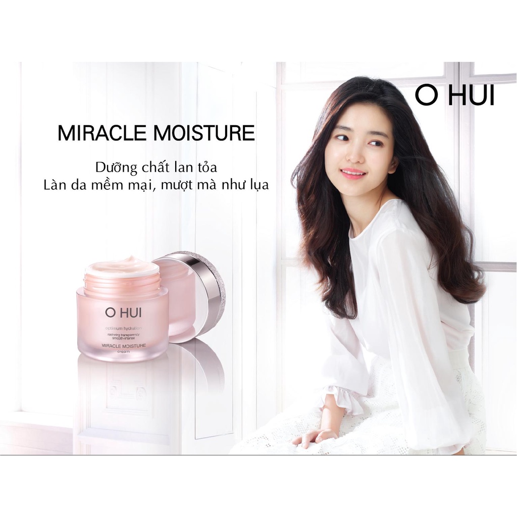 Kem dưỡng ẩm Ohui Miracle Moisture Cream 25ml_dưỡng da căng bóng ngay tức thì