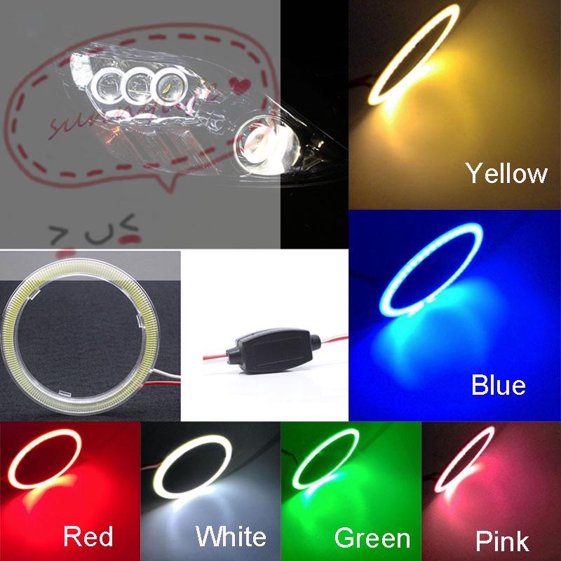 Đèn LED dạng vòng mắt thiên thần 12V 70mm 80mm 90mm 100mm 110mm 120mm chuyên dụng cho xe hơi | BigBuy360 - bigbuy360.vn