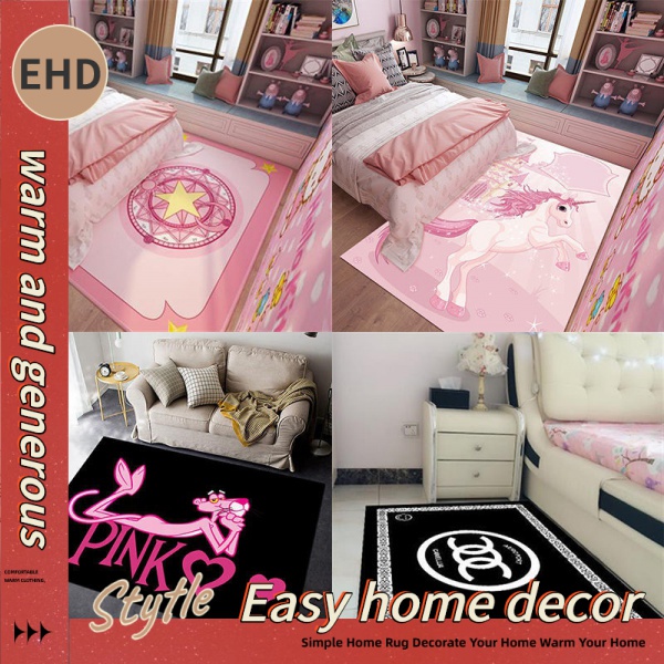 Thảm Trải Sàn Hình Trái Tim Màu Hồng Dễ Thương Trang Trí Phòng Khách / Phòng Ngủ Cho Bé Gái 40*60cm