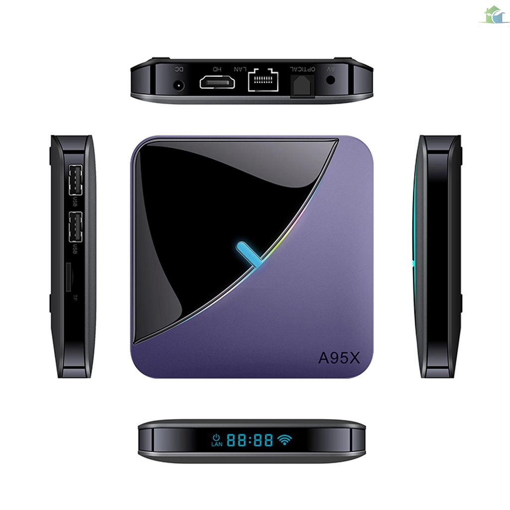 Hộp TV A95X F3 Air II Android 11.0 Amlogic S905W2 UHD 4K 2.4G/5G WiFi BT5.0 AV1 VP9 H.2 và phụ kiện