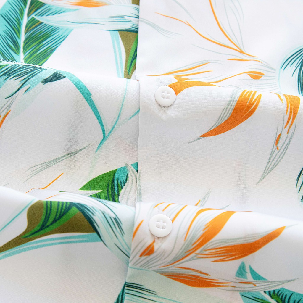 Áo Sơ Mi Nam Tay Ngắn Họa Tiết WHITE ORCHID - POLYS | Form Suông, Lụa Mịn, Ít Nhăn, Co Giãn, Không Gò Bó Hầm Bí | BigBuy360 - bigbuy360.vn