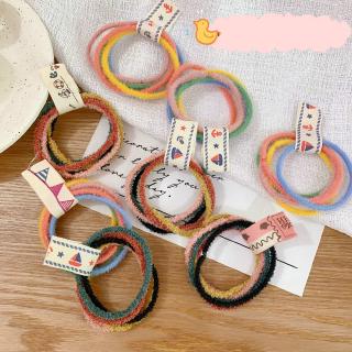Set 5 dây cột tóc màu sắc ngọt ngào cho nữ