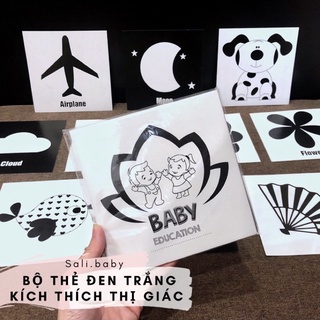 Bộ thẻ đen trắng kích thích thị giác cho bé
