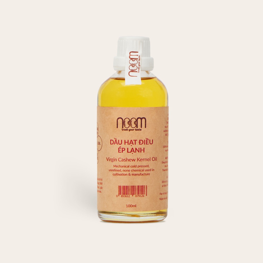 Dầu Hạt Điều Ép Lạnh chuẩn Organic chính hãng Noom 100% loại 100ml/350ml