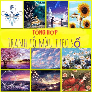 Tranh sơn dầu tô màu số hoá