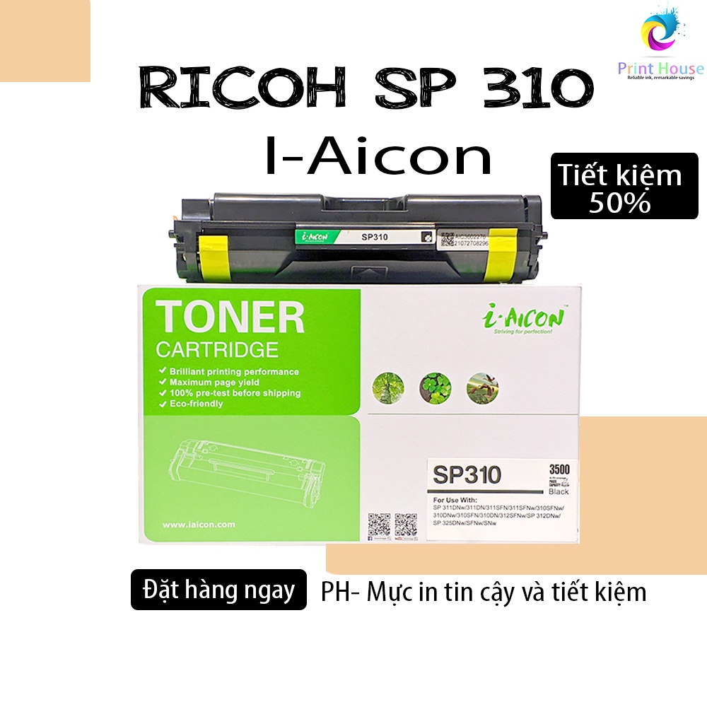 Hộp mực Cartridge Ricoh sp310 dùng cho máy in Ricoh SP 325xx/320xx  dung lượng 3500 bản in độ phủ 5%