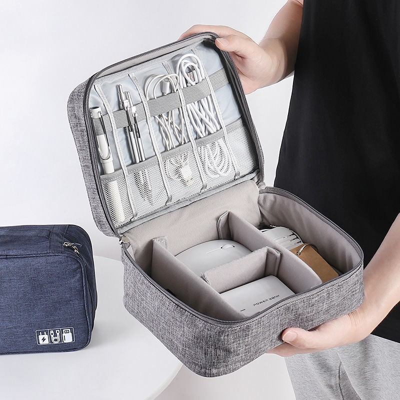 Túi Đựng Dây Cáp Sạc Tai Nghe Kỹ Thuật Số Đa Chức Năng Khi Đi Du Lịch