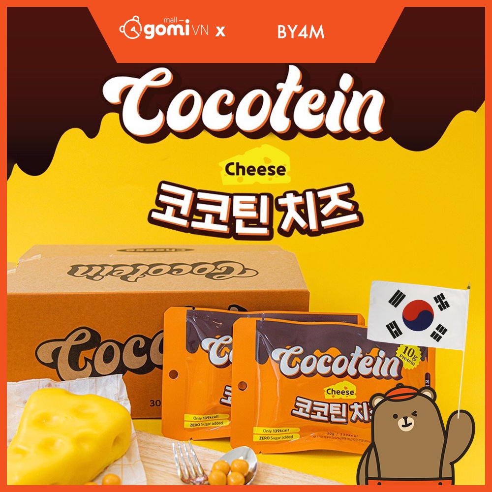 Viên Socola Protein Không Đường Vị Phô Mai BY4M Cocotein Cheese GomiMall