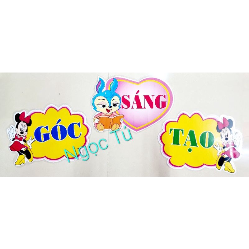 Sét Góc Thư viện rời + nhiều mẫu góc A4  in giấy bóng in ảnh Ép