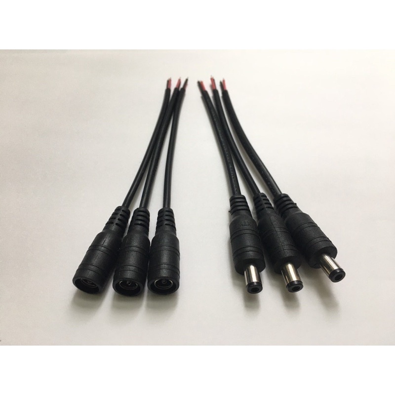 Dây nguồn - jack nguồn Dc 5.5x2.1mm đực - cái - chất lượng tốt