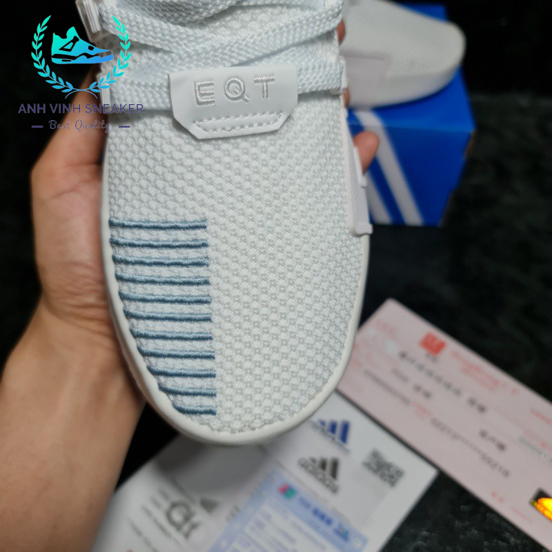 Giày EQT Bask ADV Trắng Sọc Xanh Nam Nữ
