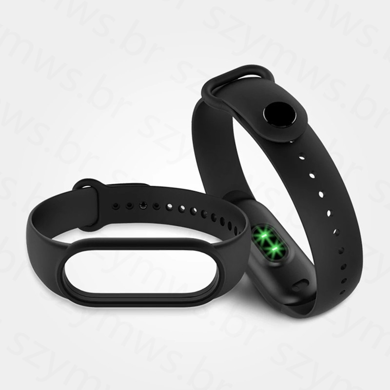 Dây Đeo Thay Thế Chất Liệu Silicon Màu Trơn Cho Xiaomi Mi Band 6 7 5 4 3