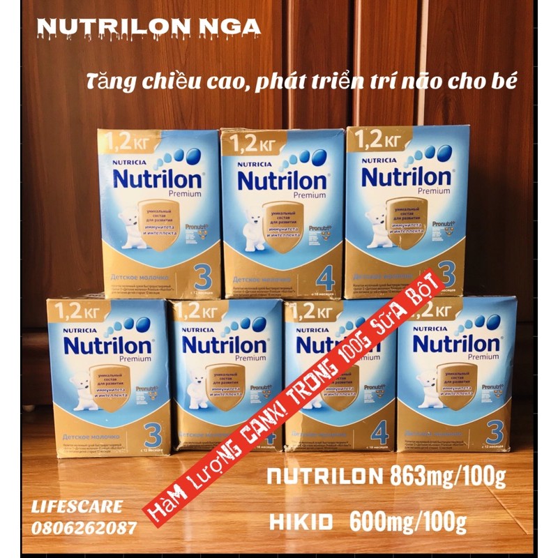 [Hàng Air] Sữa NutriLon Nga 1200g, Số 1,2,3,4