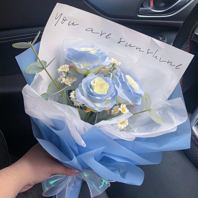 Bó Hoa Hồng Nhân Tạo Lãng Mạn Dùng Làm Quà Tặng Valentine
