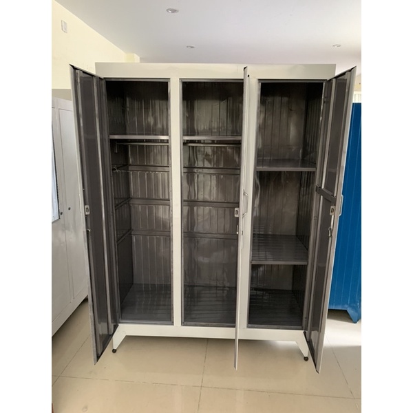 Tủ tôn treo quần áo 3 cửa nhiều màu, 3 khoang treo đồ rộng dãi cao 170cm rộng 120cm