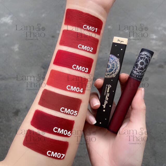 Son Kem Siêu Lì Mịn Môi Black Rouge Cream Matt Rouge Hàn Quốc Chính Hãng