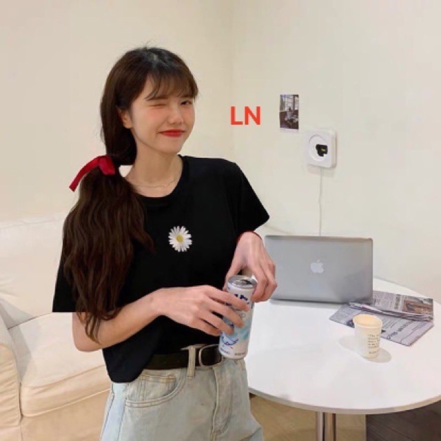 Áo croptop hoa cúc nhỏ đa màu LN12