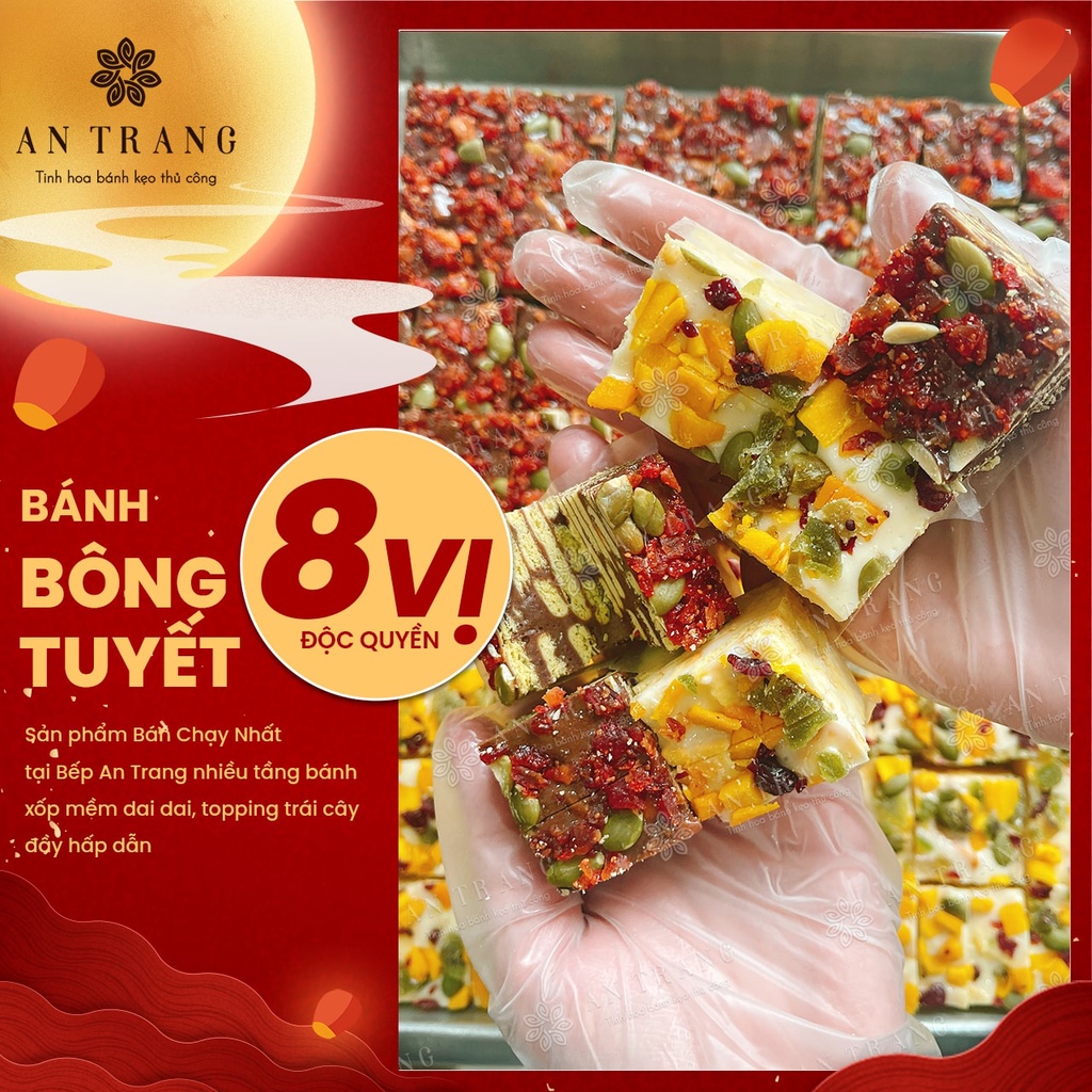 BÁNH BÔNG TUYẾT CAO CẤP Hoa Anh Đào .