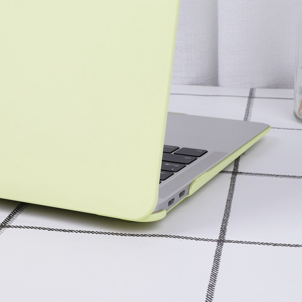 Vỏ bọc máy tính xách tay bằng nhựa cứng màu vàng kem cho Apple Macbook Air 13.3 A1932 Mac Pro 13 A1465 A1370 A1534 A1369  A1466 A1932 A1706 A1989 A2159 A1708 A1425  A1502 A1278 A1398 A1707