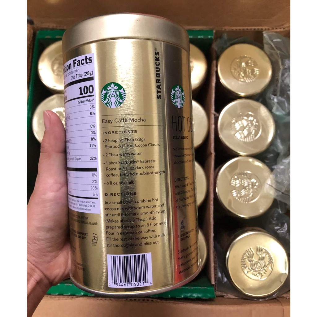 ￼Bột Cacao Hot Cocoa Starbuck 850g - Mỹ
