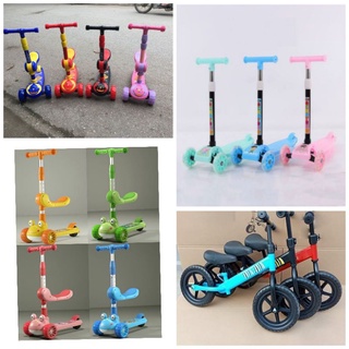 Xe Trượt Scooter cho bé xe scooter trẻ em 3 bánh gấp gọn có đèn phát sáng bền chắc