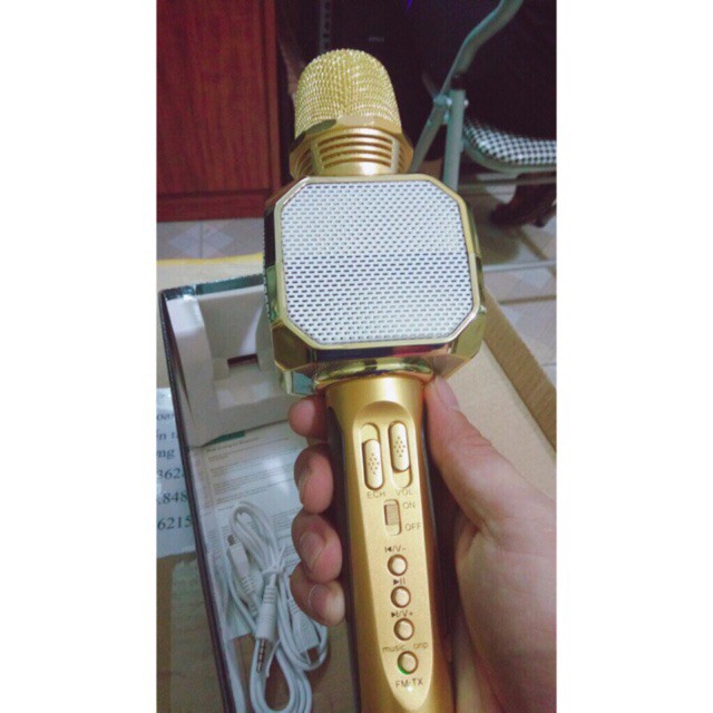 Micro Karaoke SD-10 kèm loa Bluetooth ((Ảnh chính chủ))