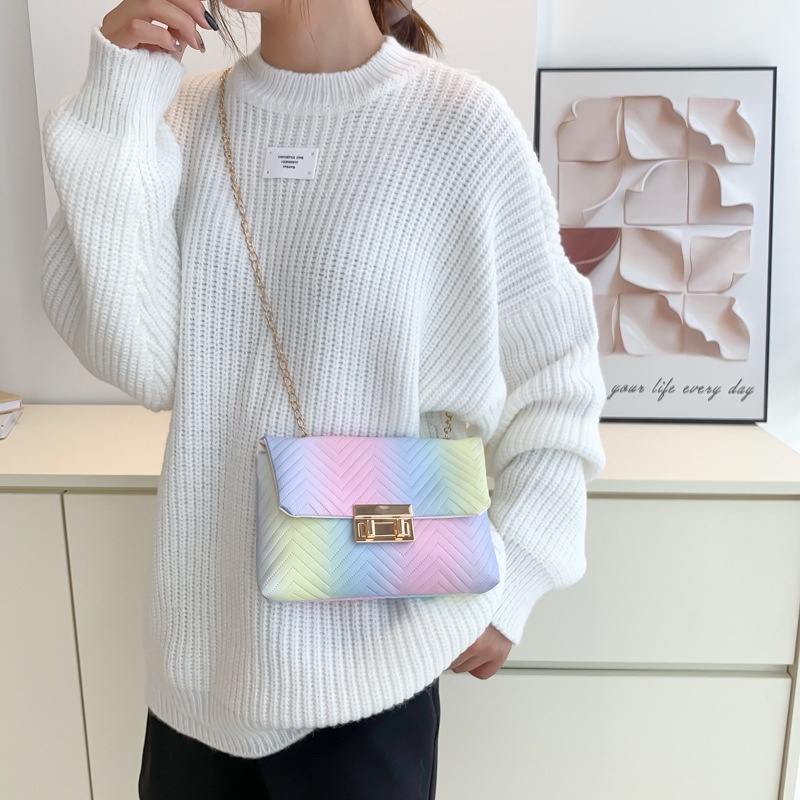 Ielgy Túi Đeo Vai Màu gradient Tươi Tắn Và Ngọt Ngào Cho Nữ