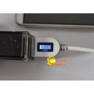 Cáp sạc micro USB đo thời gian, điện áp và dòng sạc