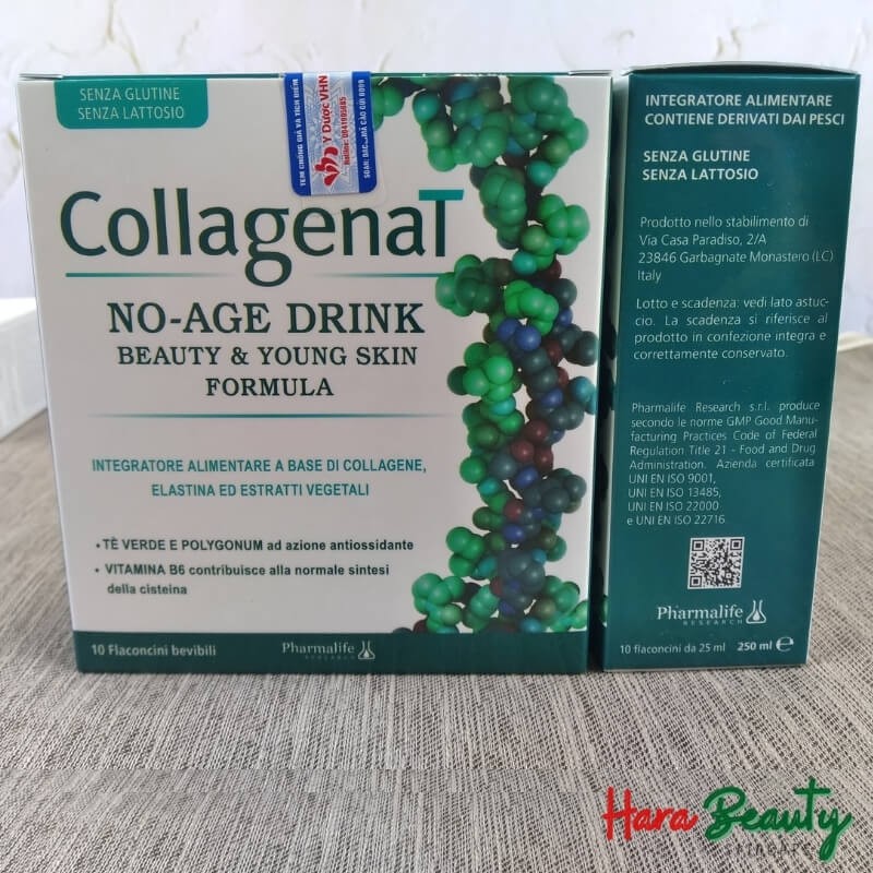 Collagen Peptide Collagenat No Age Drink - Collagen thuỷ phân nhập khẩu Ý - Hara Beauty