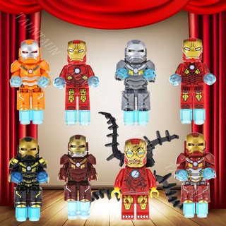 Đồ Chơi Lego Lắp Ráp Mô Hình Nhân Vật Iron Man Marvel Avengers Endgame IronMan Tony Stark Mark