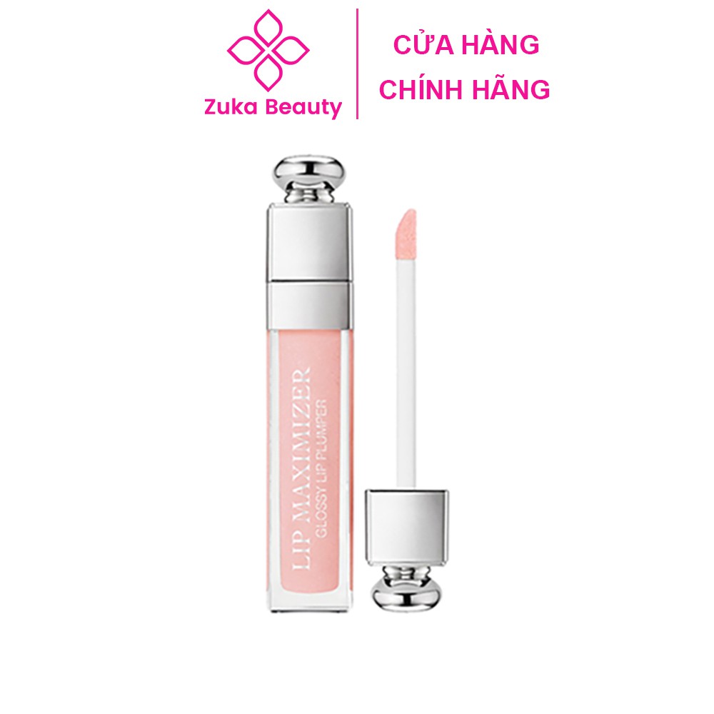 Son dưỡng môi Dior 001 Addict Lip Maximizer Mini 2ml Zuka Beauty giúp căng bóng môi giữ độ ẩm giảm khô nứt môi