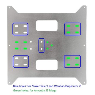 Tấm nhôm nâng cấp thay thế trục Y cho máy in 3D Maker Selec/Wanhao Duplicatio/Anycubic I3 Mega