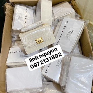 Túi khoá đúc nhọn da rắn( ảnh thật)