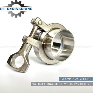 Cùm Clamp Vi Sinh Inox 304 | DN15-DN50 (Phi 21-60) [VATTUKYTHUATQT.COM]