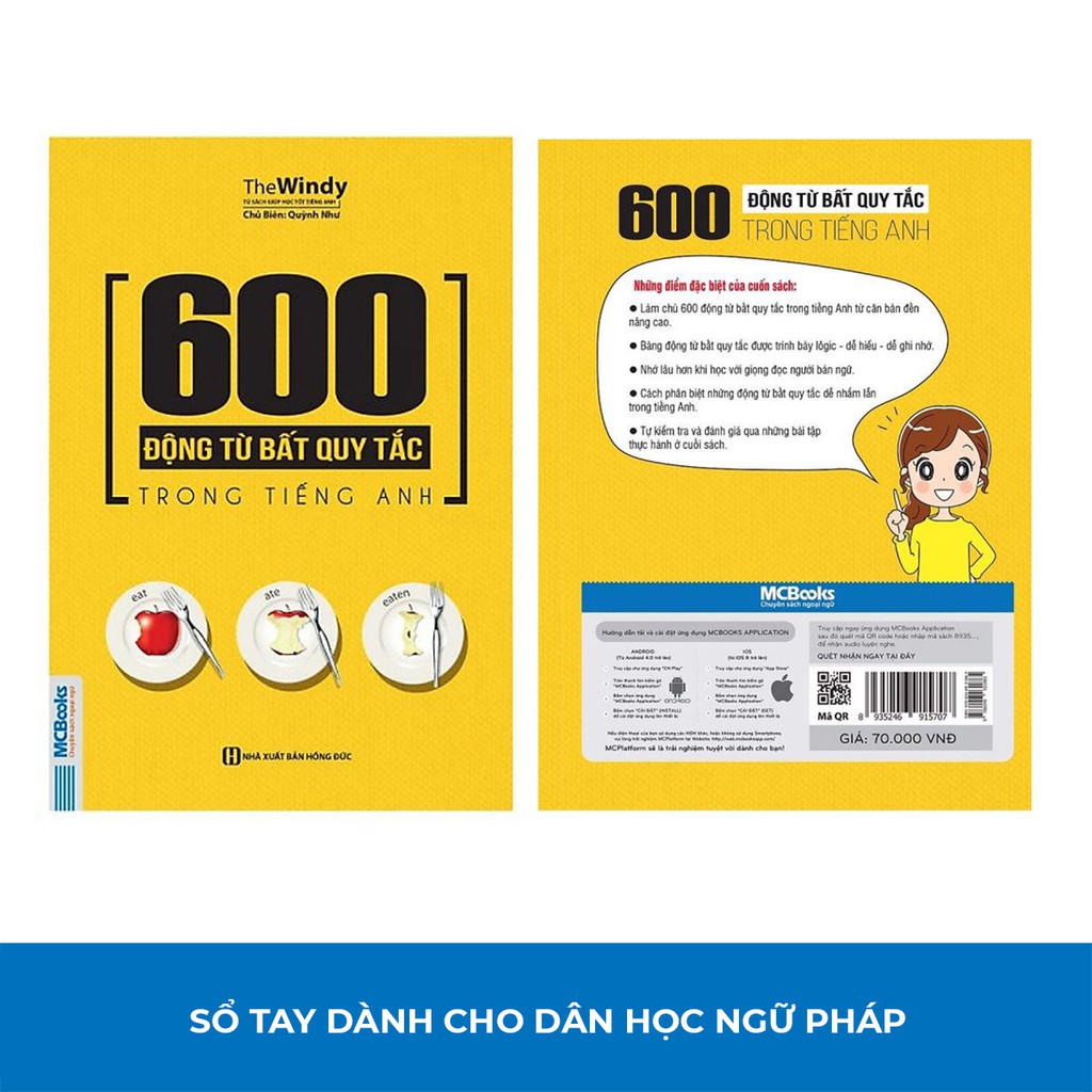 Sách - 600 Động Từ Bất Quy Tắc Trong Tiếng Anh