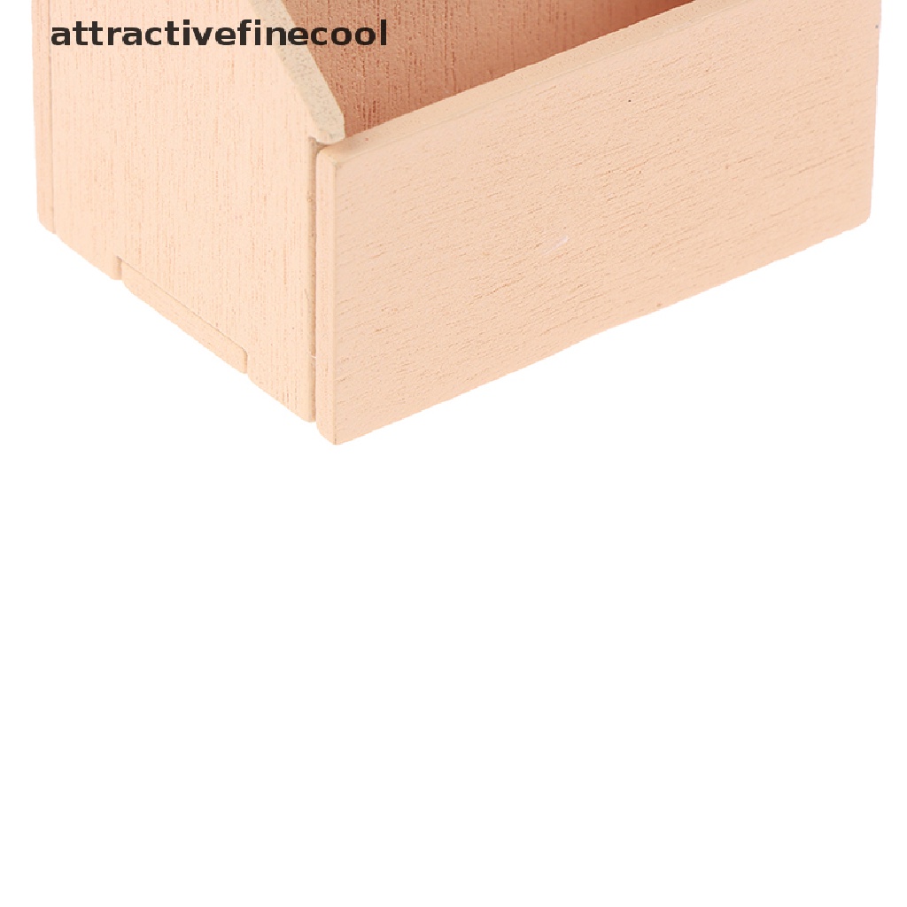 Giỏ Đựng Trái Cây / Thức Ăn Bằng Gỗ Tỉ Lệ 1 / 12 Trang Trí Nhà Búp Bê