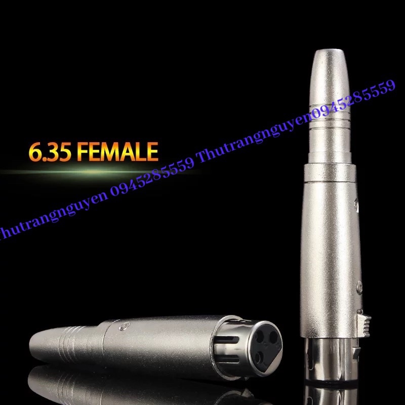 Jack chuyển đổi canon xlr sang 6.5(6ly) hàng chuẩn LB2004