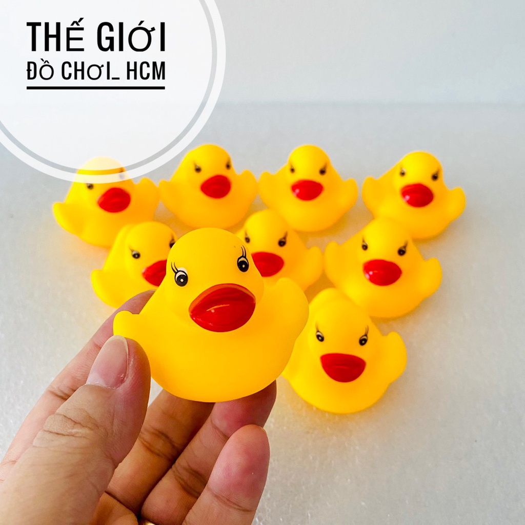 [BÓP KÊU CHIP CHIP] Đồ chơi túi 9 chú vịt thả hồ nước bóp kêu chip chip dành cho bé thích tắm biển thích khám phá 669-6T