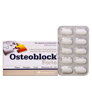 Thực phẩm bổ sung Canxi OSTEOBLOCK Forte hộp 60 viên nén.