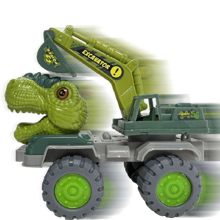 Bộ 4 Xe Đầu Rồng Hot Hit  Bằng Nhựa Cao Cấp Cho Bé