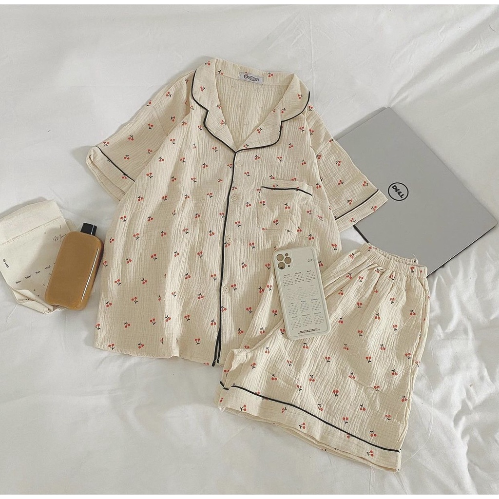 Set Pijama Tay Lỡ Đũi Khô Mặc Nhà  Nana's House - FREESHIP  Bồ quần áo ngủ nữ mặc nhà form rộng,trẻ trung dễ mặc