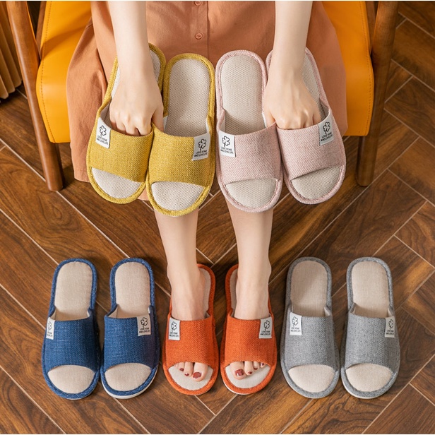 Dép quai ngang đi trong nhà êm chân đế chống trơn trượt - D92