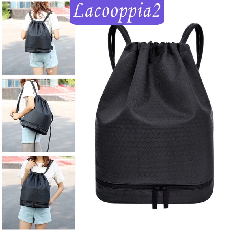 [LACOOPPIA2] Drawstring Bags, Waterproof Drawstring Gym Bag, Swimming PE Sack Drawstring Bag for School Girls Boys Backpack, Shopping Yoga School Beach