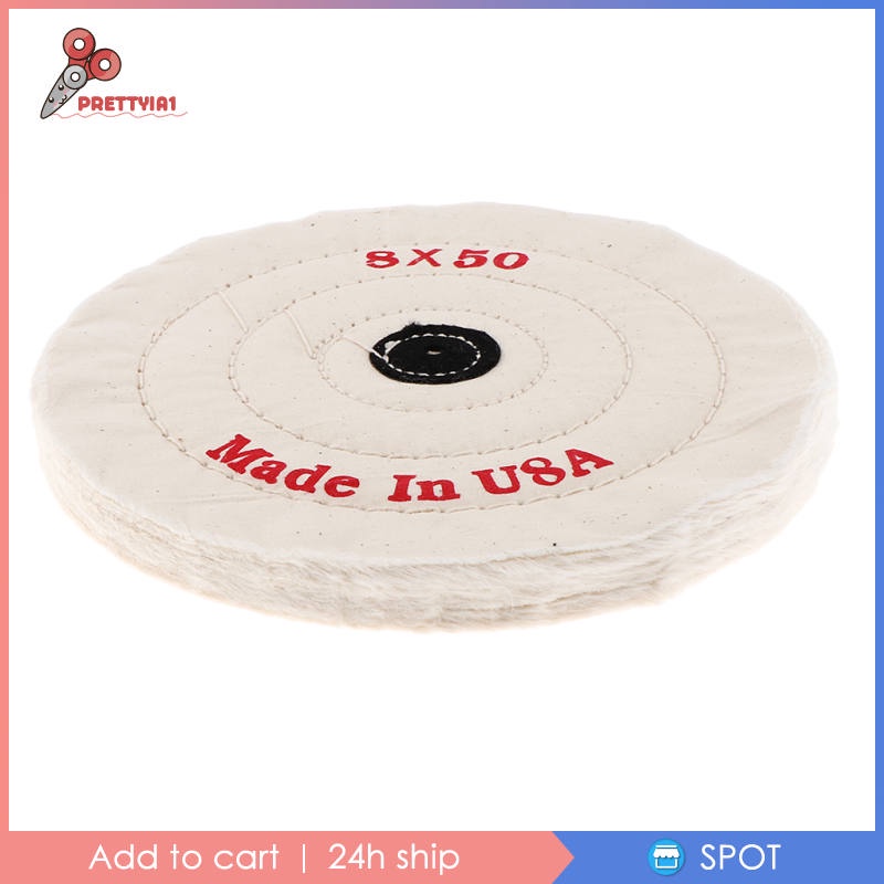 1 Bánh Xe Đánh Bóng Bằng Cotton Muslin 8 inch Cho Ghế Dài