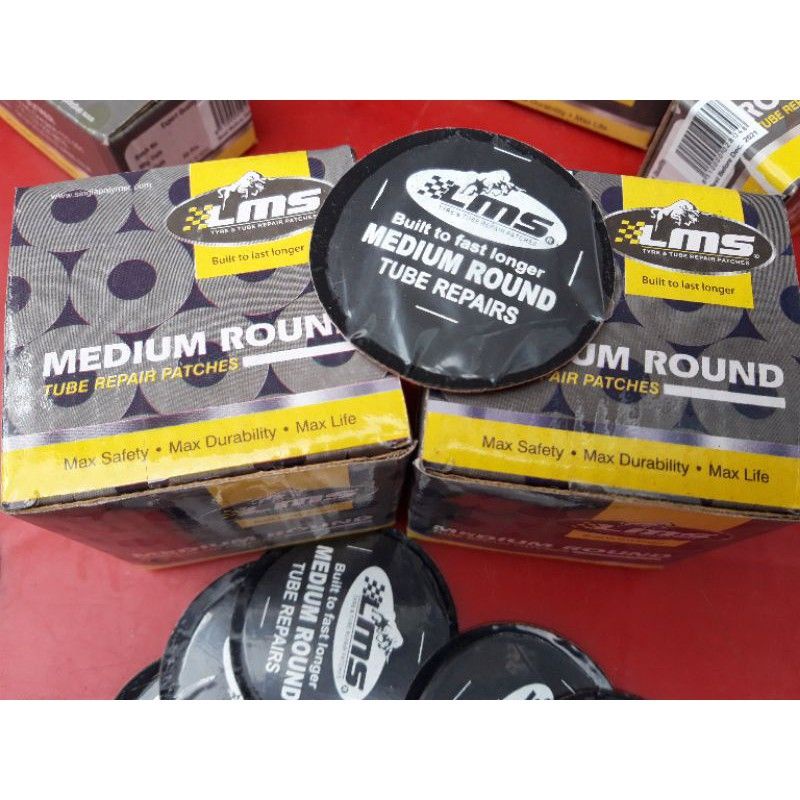 Hộp 20 miếng vá lốp ô tô, xe máy LMS Medium Round